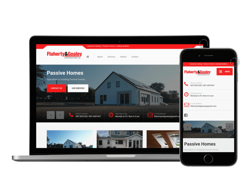 Construction Galway Website Design