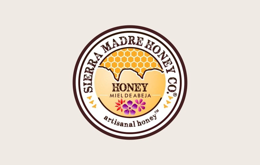 A logo of a company called Sierra Madre Honey Co.